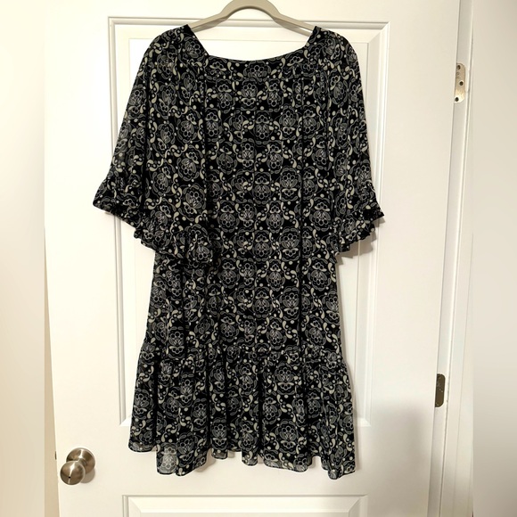 Anna Sui for Uniqlo Chiffon Mini Dress Sz M - Picture 2 of 9